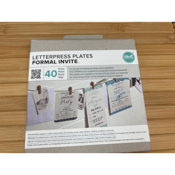 NIB Bundle of Letter Press Ink  & Letter Press Plates Formal Invite Paper Crafts - Picture 2 of 11